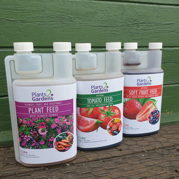 Natural Liquid Feed 3 Bottle Collection - Plants2Gardens