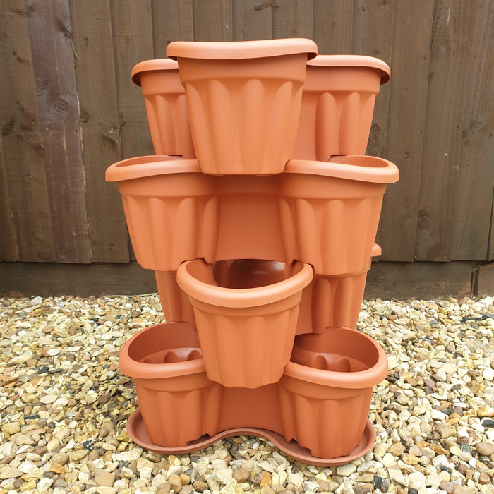 Stacking Planters with Saucer - Plants2Gardens